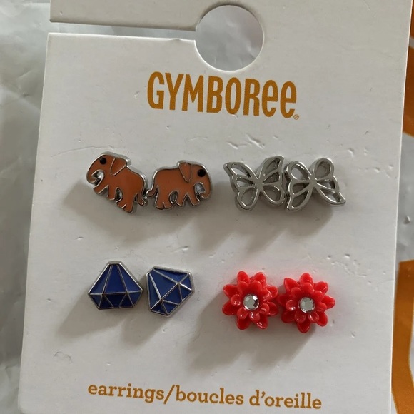 GYMBOREE- Hair Clips, Tassel Necklace, Bracelet, Earrings Elephant Theme Lot NWT - Picture 2 of 5
